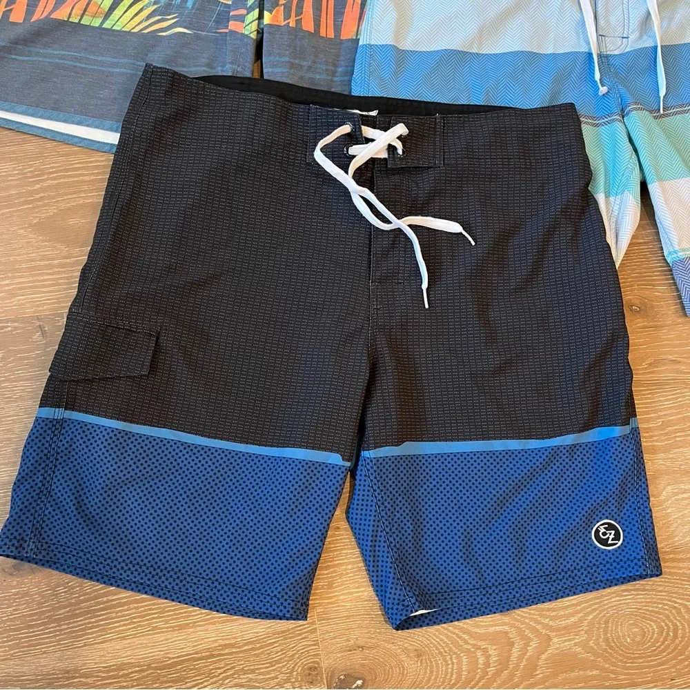 Ezekiel Stretch Board Shorts George Men’s Swim Trunk Shorts Bundle Size 36